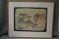 Soldiers on Horseback by Nissan Engel, Limited edition print number 88, offered Oct 2025