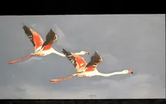 Cobus van der Walt, "Flying Geese", Oil on canvas