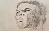 Jean Messagier, Hommage a Cassius Clay, circa 1971, Pencil numbered, titled and signed at base
