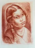 Demetrios Galanis, Study of a Head (Etude de tete), circa 1930 (or earlier), Pencil signed lower right