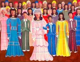 Camy Rocher, Wedding Scene, circa 1970's, Oil on canvas