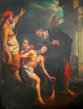 Cristofano Allori, The Hospitality of St, Julian, 19th century oil on canvas artwork