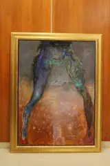 Gail Deborah Catlin, Lava Dancer, Mixed media on board