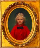Édouard Rosset-Granger, Girl sporting a Black Bowtie, Oil on board