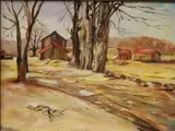 American School, Country Road, 1983, Oil on canvas