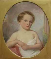 British School, Portrait of a Young Boy, Oil on canvas