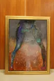 Gail Deborah Catlin, Lava Dancer, Mixed media on board