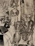Charles Dufresne, Le Planteur, circa 1919, Pencil numbered, titled, and artist signed at base