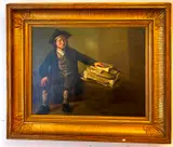 Jan Joseph Horemans I, A Man Seated Beside a Sheaf of Papers, Oil on Canvas
