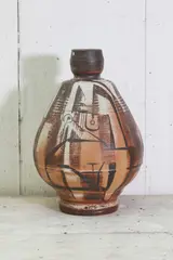 Robert Johnson Washington (1913-1997) by Robert Johnson Washington, a stoneware pot, sold Jan 2022