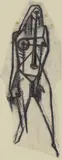 Robert Johnson Washington, Robert Johnson Washington (1913-1997) A figural study a tracing
