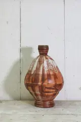 Robert Johnson Washington (1913-1997) by Robert Johnson Washington, a stoneware pot, sold Jan 2022