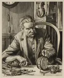 William Washington, William Washington (1885-1956) ‘Clocks to mend’ engraving