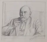 William Washington, William Washington (1885-1956) ‘Malcolm C Salaman’ a pencil study