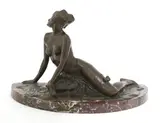 Bruno Zach, Bruno Zach (Ukrainian-Austrian, 1891, a bronze of a lady in stockings