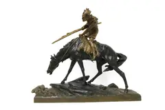 Édouard Drouot (French by Edouard Drouot, 1859, a patinated bronze and gilt group, sold Jan 2022