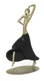 Karl Hagenauer (Austrian by Karl Hagenauer, 1898, a silvered bronze and ebonised wood figure of Josephine Baker, sold Jan 2022