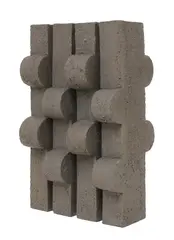 Gillian Montegrande, Gillian Montegrande (b.1960), an unglazed Vulcan stoneware slab vase