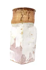 Simon Carroll (1964-2009) by Simon Carroll, 2003, a large earthenware slab vase, sold Jan 2022