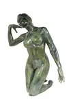Marie-Paule Deville-Chabrolle, Marie-Paule Deville-Chabrolle (French, 1952, bronze with a green patina