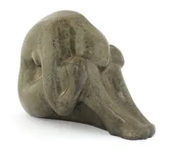 Eric Yates, Eric Yates (1919-2010), a carved marble figure of a seated woman with her head between her knees