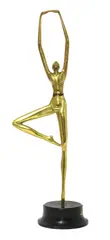 Hattakitkosol Somchai, Hattakitkosol Somchai (Thai, 1934, 1934-2000) a gilt-bronze sculpture of a ballerina