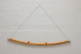 Cedric Christie, Cedric Christie (b.1962), 2012, steel with thirty-four orange billiard balls