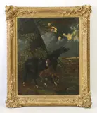 Untitled by Henri Auguste de Montpezat, oil on canvas 74 x 59.5cm, sold May 2022