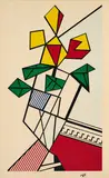 Roy Lichtenstein, Flowers, 1973, Farbserigrafie auf Velin