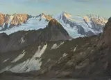 Ferdinand Schott, Sommerwand im Stubaital in Tirol, Öl auf Leinwand