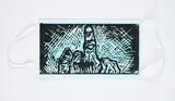 Ai Weiwei, Mask (Middle Finger), 2020, Serigrafie auf Einwegmaske