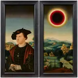 Laurent Grasso, Ohne Titel (Studies Into the Past), 2013, Jeweils: Öl auf Holz