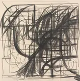 Peppi Bottrop, Ohne Titel (SQ115), 2015, Grafit auf Leinwand
