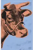 Cow by Andy Warhol, 1971, Farbserigrafie auf Tapete, sold Jun 2024