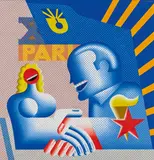 Hans Ticha, "X Parlament", 1983, Öl auf Leinwand