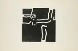 Eduardo Chillida, Beltza I, 1969, Holzschnitt auf dünnem Japan