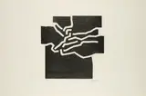 Eduardo Chillida, Beltza IV, 1969, Holzschnitt auf dünnem Japan