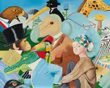Yun Kyung Seo, Friends of the Zoo, 2012, Öl auf Leinwand