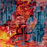 Oliver Dorfer, "The yolo iteration 8", 2017, Jeweils: Mischtechnik auf Acrylglas