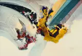 Roger Greßl, Lichtspiel, 1993, Mischtechnik auf Leinwand