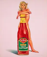 Della Monty by Mel Ramos, 1972, Farblichtdruck auf leichtem Karton, sold May 2024