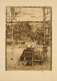 Heinrich Vogeler, Im Mai, 1897, Radierung und Aquatinta auf Japan