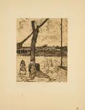 Paula Modersohn-Becker, Die Gänsemagd, 1899, Radierung und Aquatinta auf Velin
