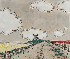 C. O. Paeffgen, Ohne Titel, 1983, Acryl auf Fotoleinwand