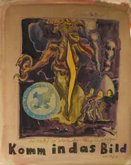 Jörg Immendorff, "Komm in das Bild", 1998, Öl und Acryl auf Leinwand