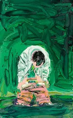 Cornelius Völker, Wunder der sofortigen Schönheit, 1996, Öl auf Leinwand