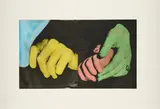 John Baldessari, Hand and Chin (With Entwined Hands)