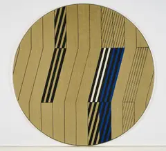 Peter Hermann Schütz, Imaginärer Raum 16/72, 1972, Acryl auf Leinen. Auf Holz aufgezogen. Vor Karton mit Metalleiste gerahmt