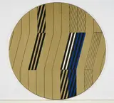Peter Hermann Schütz, Imaginärer Raum 16/72, 1972, Acryl auf Leinen. Auf Holz aufgezogen. Vor Karton mit Metalleiste gerahmt