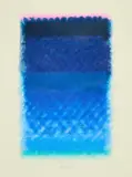 Heinz Mack, Chromatik Rosa-Blau, 2001, Farbserigrafie auf Bütten